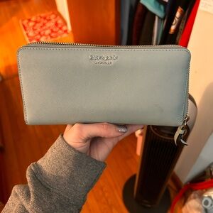 EUC Kate Spade Light Blue Wallet